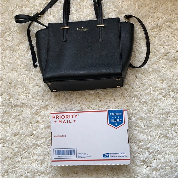 Kate Spade Black Leather Small Cross Body Bag - Picture 6 of 6